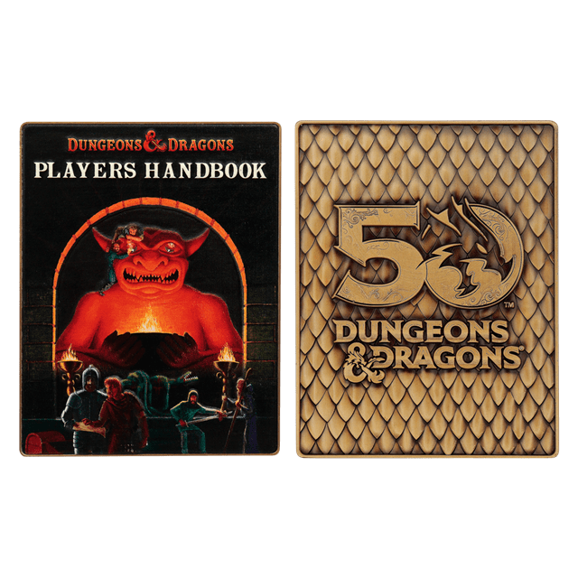 Dungeons & Dragons 1st Edition Book Cover 50th Anniversary Ingot Set - 18