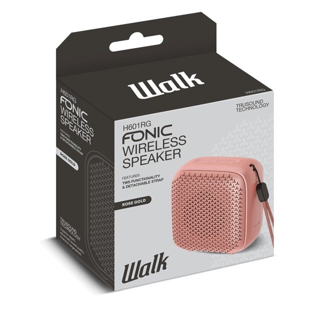 Walk Audio Fonic Rose Gold Bluetooth Speaker - 3