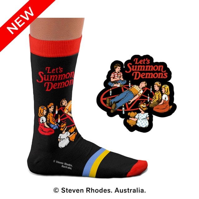 Lets Summon Demons Steven Rhodes Socks (L) - 1