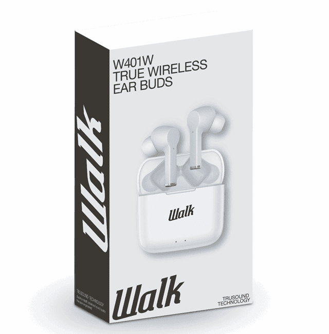 Walk Audio W401 White True Wireless Bluetooth Earphones - 3