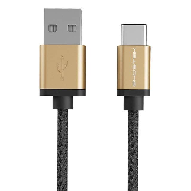Ghostek NRGline Braided Gold USB-C Cable 1m - 4