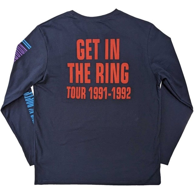Get In The Ring Tour 91-92 Guns N Roses Black Long Sleeve Tee (Small) - 2