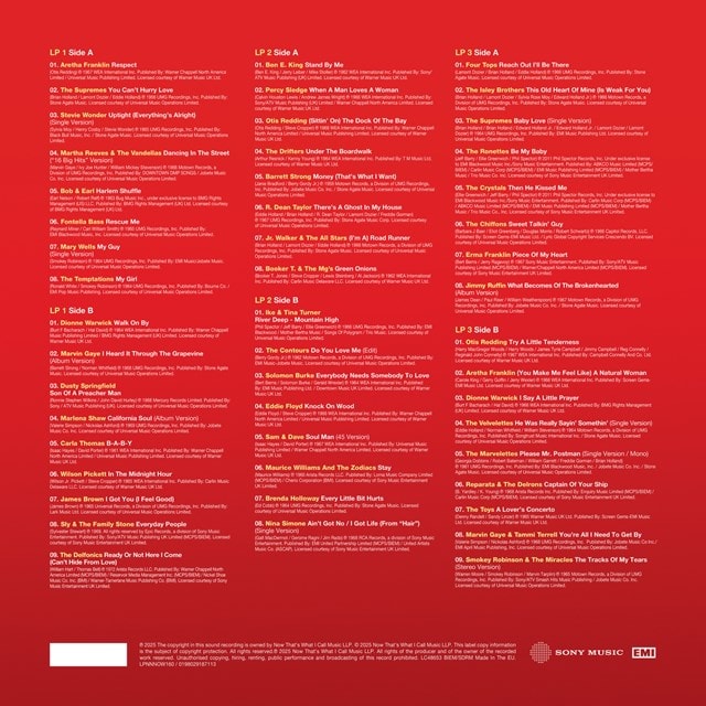 NOW That's What I Call 60s Soul - Red Vinyl 3LP - 2