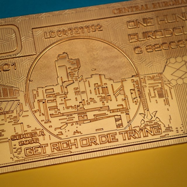 Cyberpunk 2077 24k Gold Plated Metal Replica Eurodollar - 11