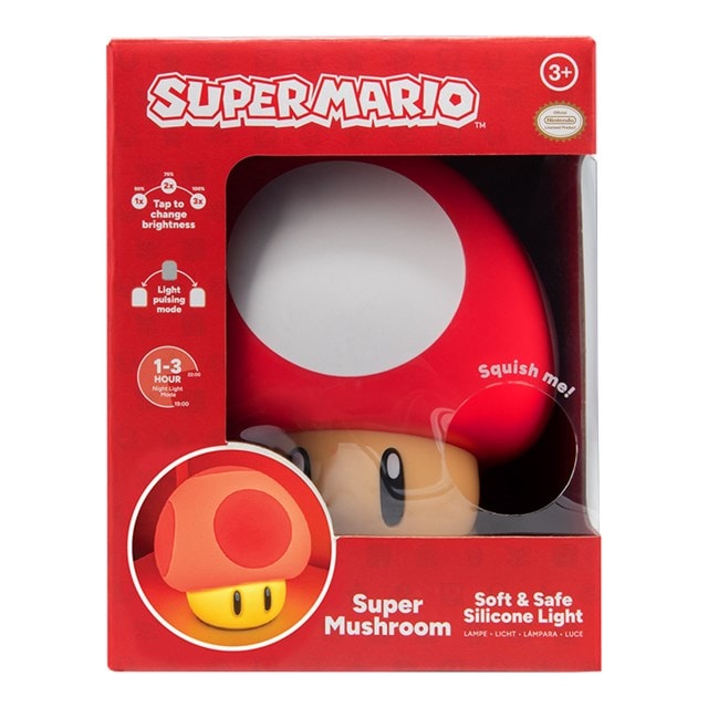 Super Mushroom Super Mario SquishyGlo Light - 4