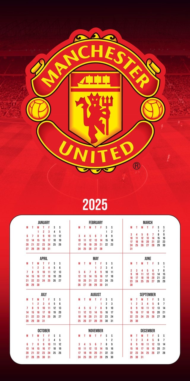 Manchester United FC Legends 2025 Square Calendar - 5