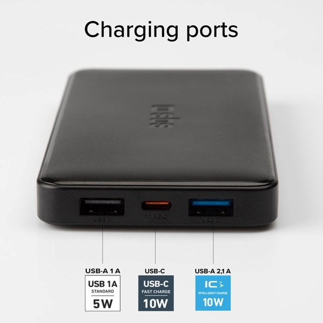 SBS 10W Black 10000mAh Power Bank - 3