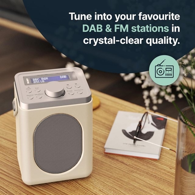 Majority Little Shelford Cream/Grey DAB+/FM Portable Radio - 4