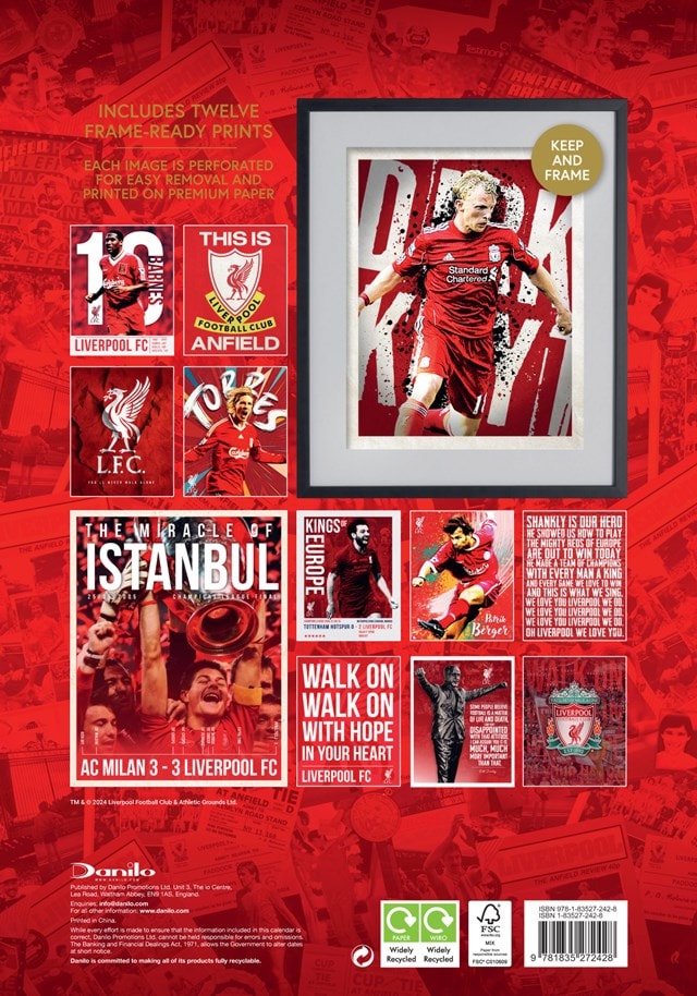 Liverpool FC 2025 A3 Deluxe Calendar - 4