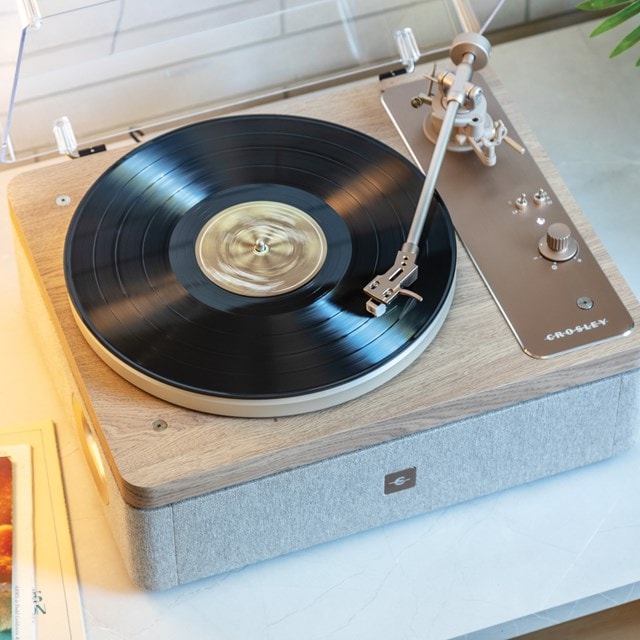 Crosley E100 Natural/Light Wood Turntable - 22