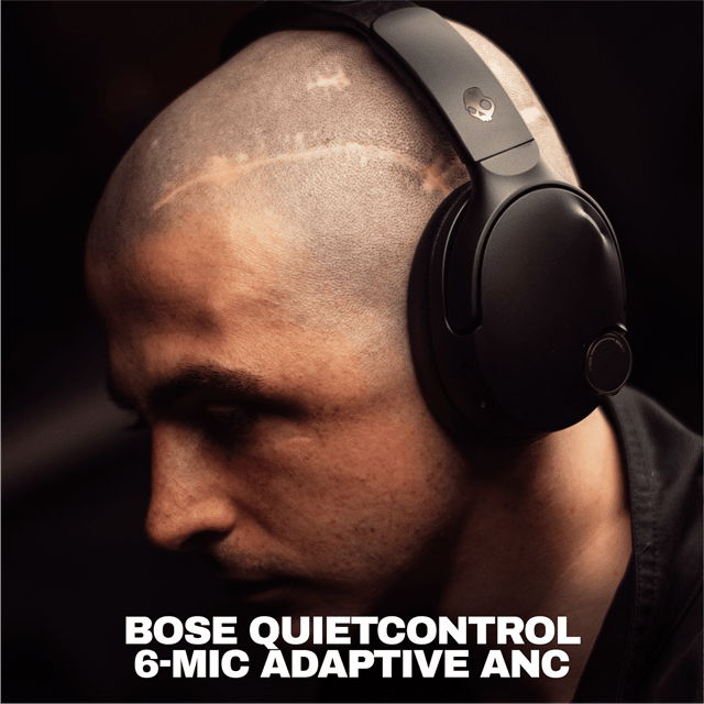 Skullcandy Crusher 1080 ANC True Black Active Noise Cancelling Bluetooth Headphones - 4