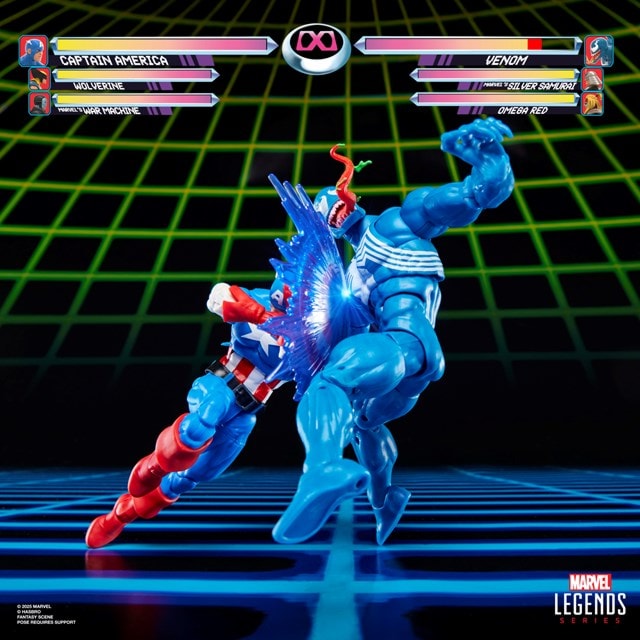 Gamerverse Captain America vs Venom Marvel Legends Series Hasbro Action Figure - 2