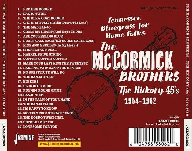 Tennessee bluegrass for home folks: The hickory 45s 1954-1962 - 1