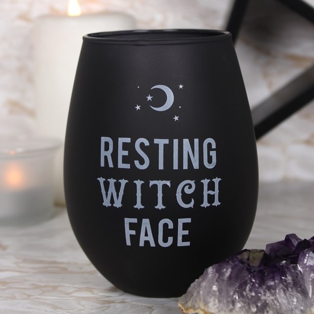 Resting Witch Face Wine Glass - 3