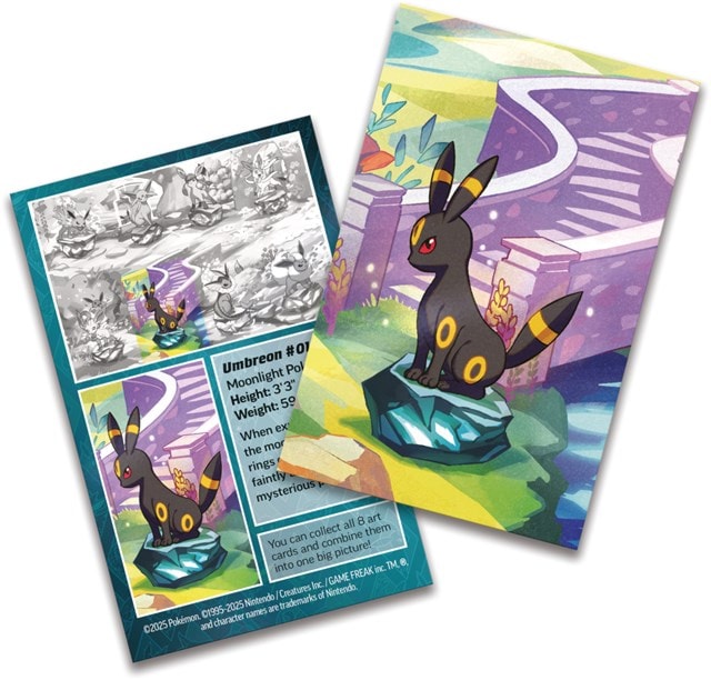 Scarlet & Violet 8.5 Prismatic Evolution Mini Tin Umbreon Pokemon Trading Cards - 3