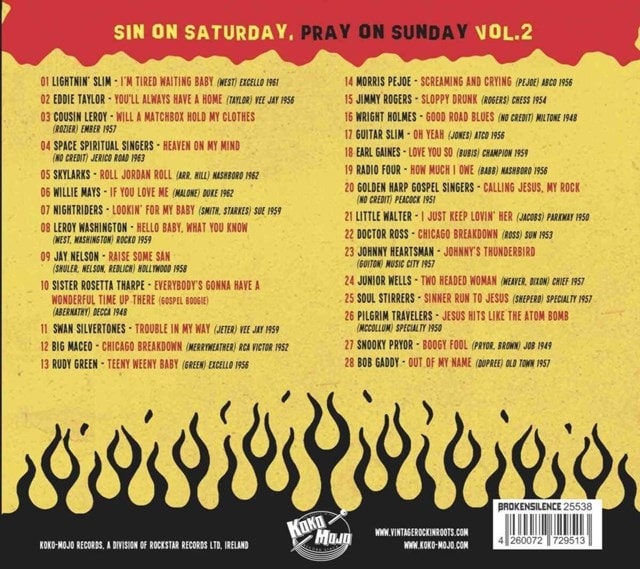 Sin On Saturday, Pray On Sunday: 28 Sizzling Slabs of Rhythm & Blues and Gospel - Volume 2 - 2
