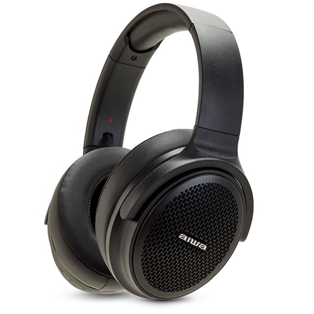 Aiwa HST-250BT Black Bluetooth Headphones - 1