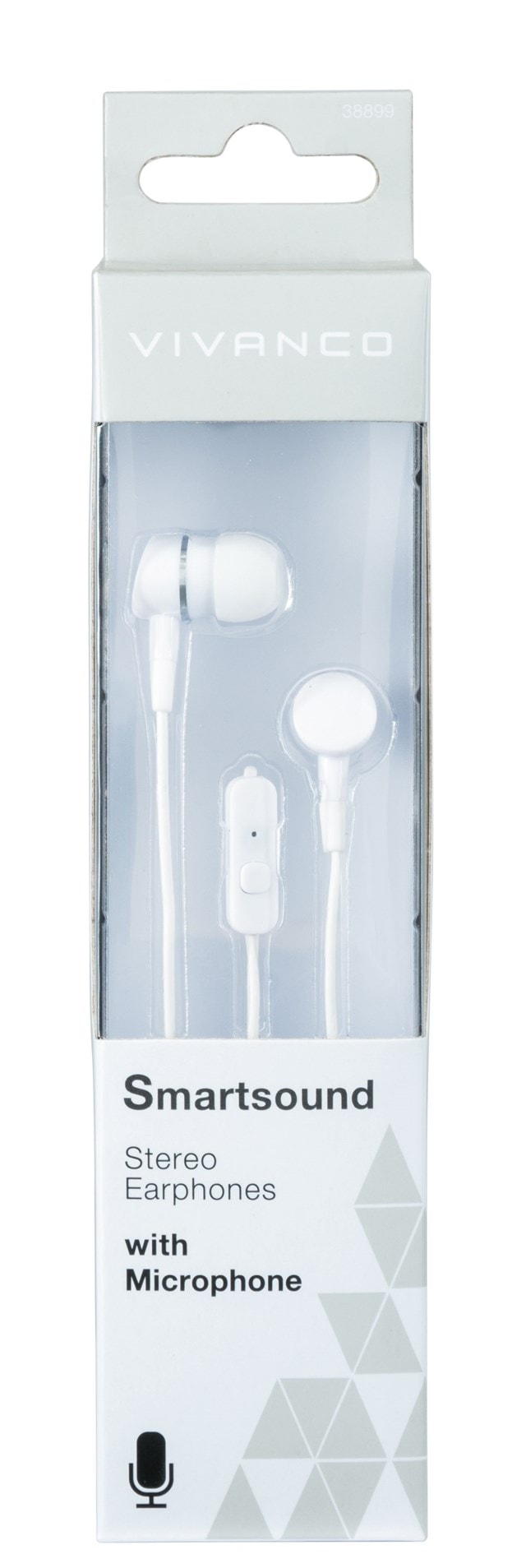 Vivanco Smartsound White Earphones W/Mic - 2