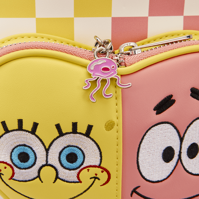 SpongeBob SquarePants And Patrick Star Checkered Loungefly Mini Backpack - 5