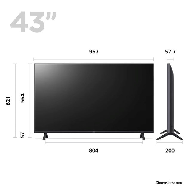 LG UR78 43 inch 4K Smart UHD TV - 5