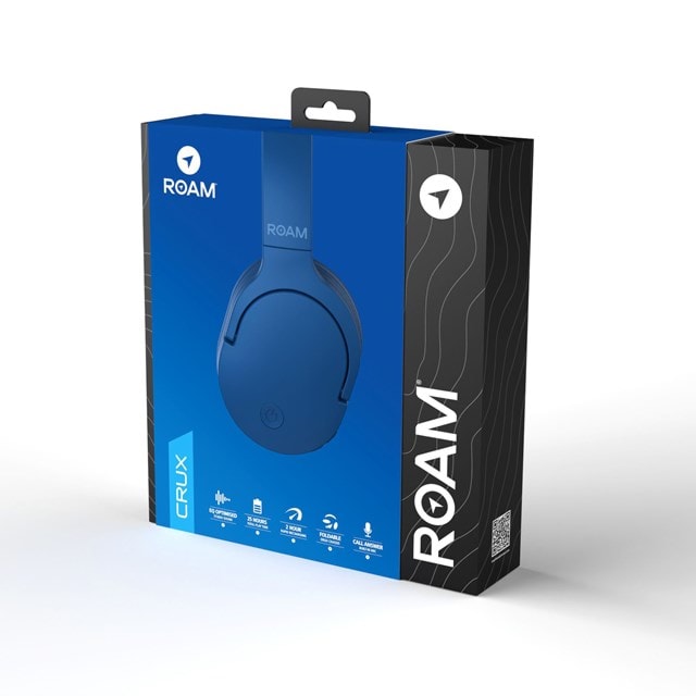 Roam Crux Serene Blue Bluetooth Over Ear Headphones HMV Store