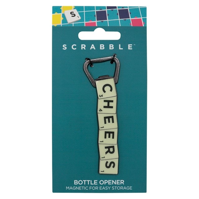 Scrabble Cheers Magnetic Bottle Opener - 3
