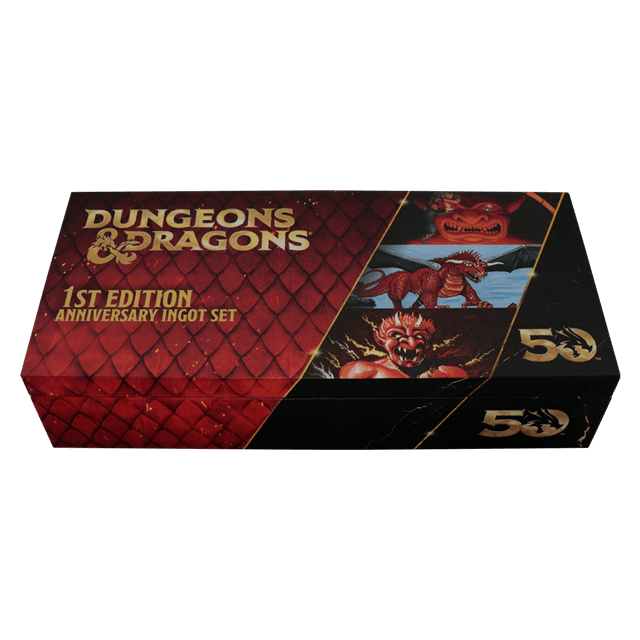 Dungeons & Dragons 1st Edition Book Cover 50th Anniversary Ingot Set - 8