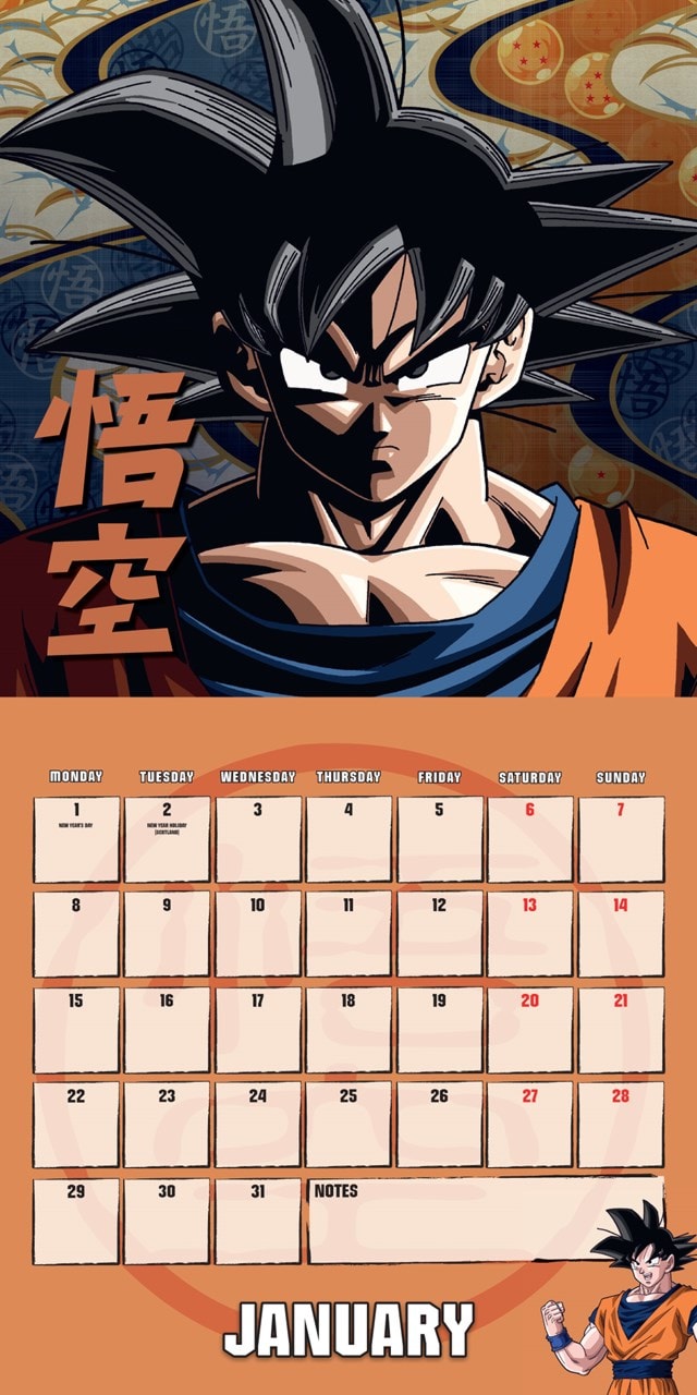 Dragon Ball Super 2023 Calendar, Month To View Square Wall Calendar ,  Official Product (Dragon Ball Super Square Calendar) : Danilo Promotions  LTD: : Books