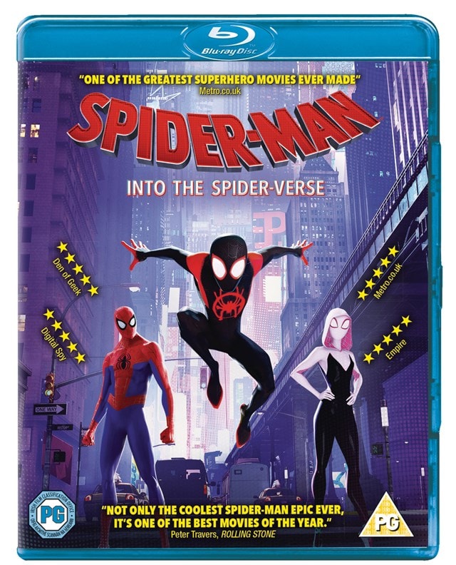 Spider-Man: Into the Spider-verse | Animated Superhero Blu-ray | Cartoon  DVD | HMV Store