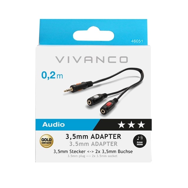 Vivanco Audio Splitter - 2