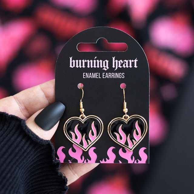 Burning Heart Earrings - 4
