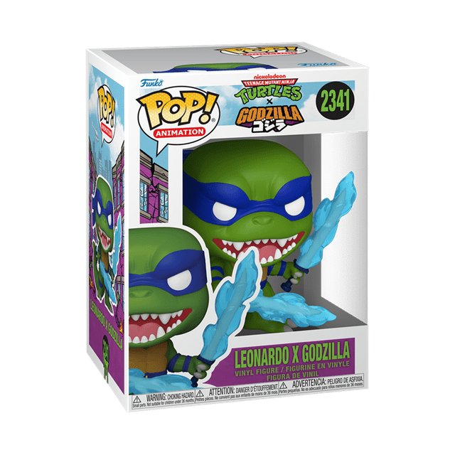 Leonardo X Godzilla 2341 Teenage Mutant Ninja Turtles X Godzilla Funko Pop Vinyl - 2
