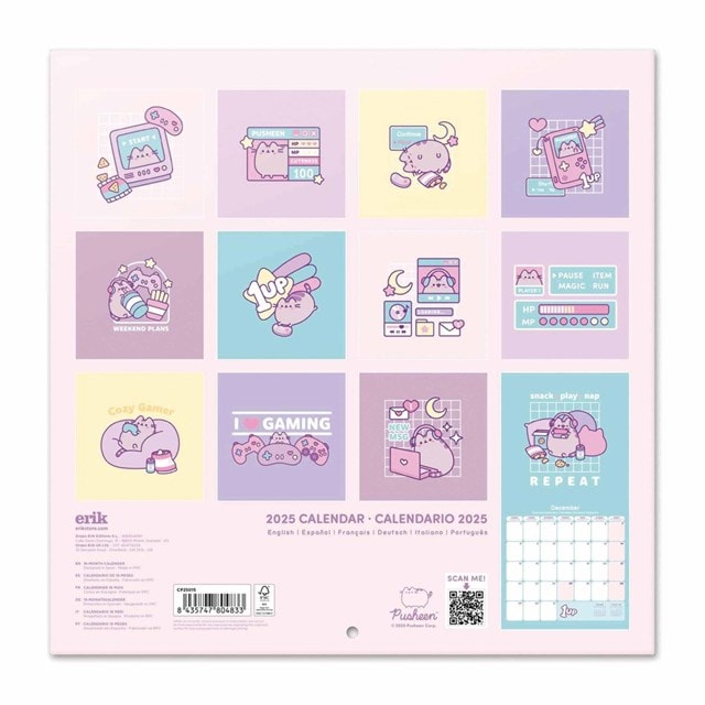 Pusheen 2025 Square Calendar - 3