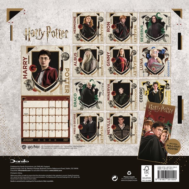 Harry Potter 2027 Mini Calendar - 2