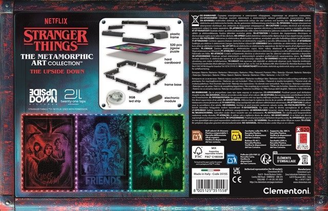 The Upside Down Stranger Things Metamorphic Art Collection LED Jigsaw Puzzle - 6