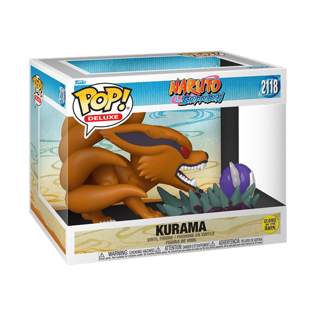 Glow In The Dark Kurama 2118 Naruto Shippuden Funko Pop Vinyl Deluxe - 3