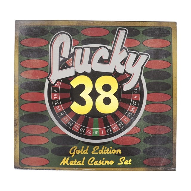 Lucky 38 Imitation Gold Edition Casino Fallout New Vegas Metal Replica Set - 5