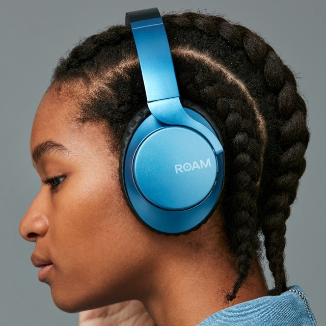 Roam R-Lab Metallic Blue Bluetooth Active Noise Cancelling Headphones - 7