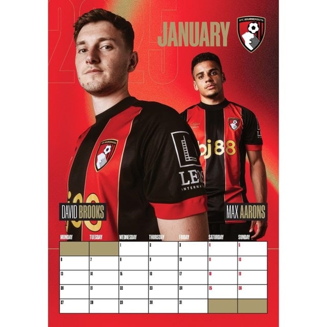 Bournemouth AFC 2025 Calendar A3 - 2