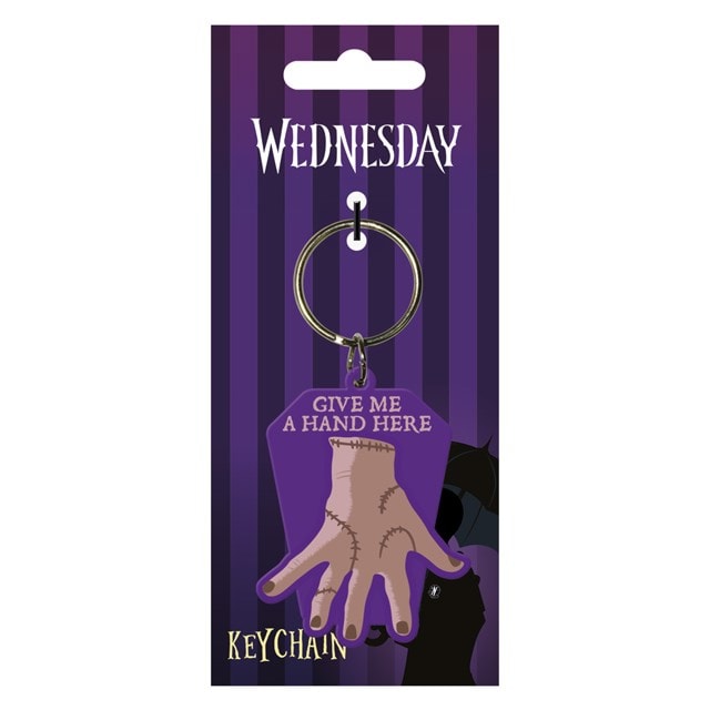 Give Me A Hand Wednesday Keyring - 1