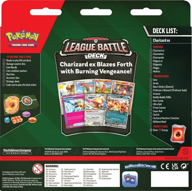 Charizard ex League Battle Deck Pokemon Trading Cards - 4