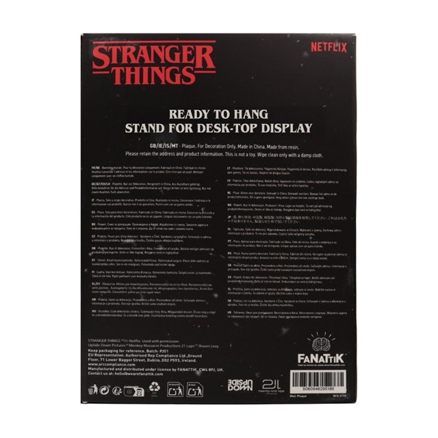 Creel House Stained Glass Window Stranger Things 5 Resin Plaque - 6