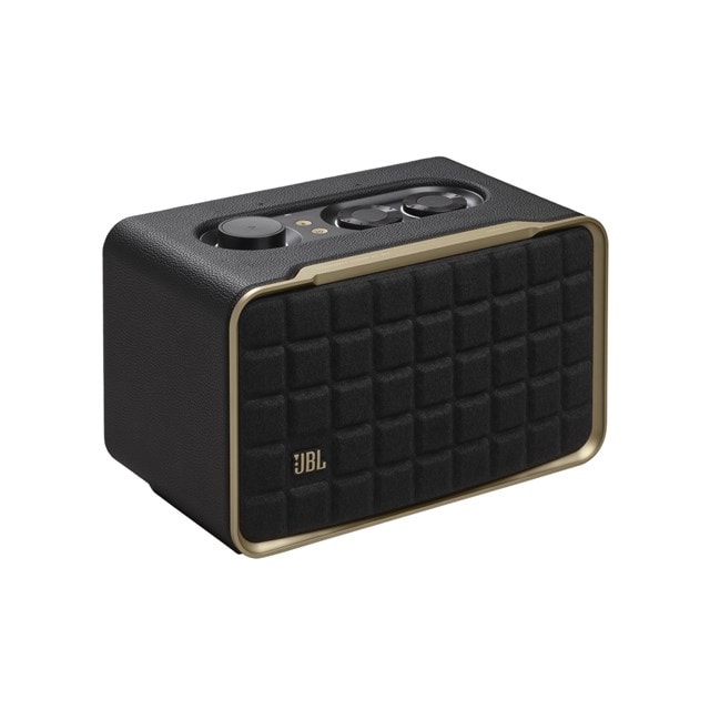 JBL Authentics 200 Black Bluetooth Smart Home Speaker - 1