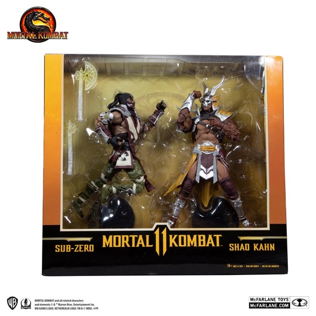 Sub-Zero Vs Shao Khan Mortal Kombat (2 Pack) Action Figures - 9