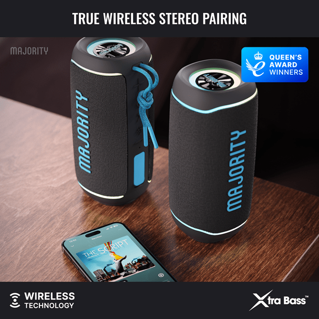 Majority Move M2 Portable Bluetooth Speaker - 12