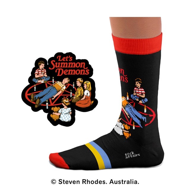 Lets Summon Demons Steven Rhodes Socks (L) - 2