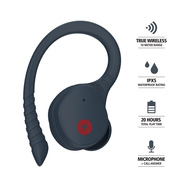 Roam Adventure Thunder Grey Sport True Wireless Bluetooth Earphones - 7