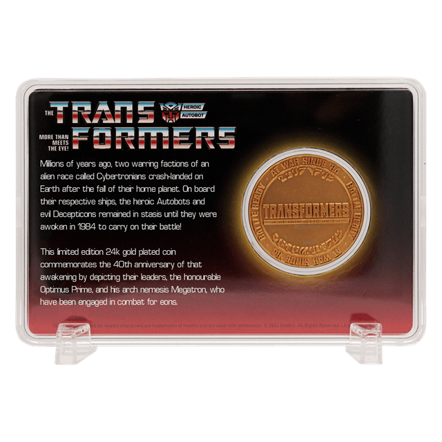 Transformers 40th Anniversary Gold Coin - 7