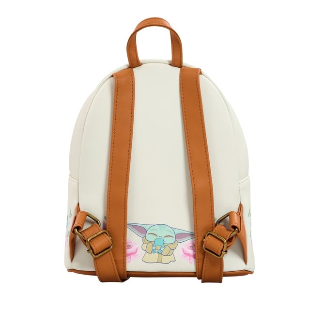 Grogu With Frogs Brown Trim The Mandalorian Loungefly Mini Backpack - 2