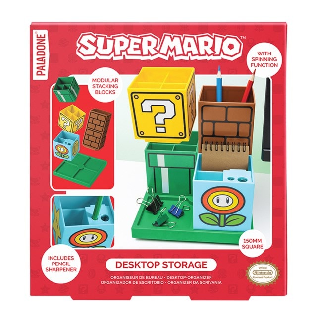 Super Mario Desktop Organiser Nintendo Stationery Holder - 4